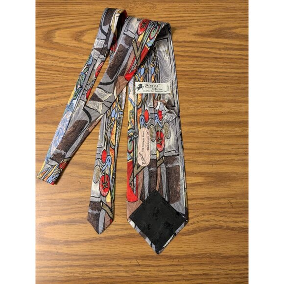Picasso Collection By Fine Art Fashion The Tomato Plant 59x3.75 Inch Neck Tie - Picture 2 of 9